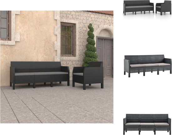 Vidaxl Tuin Tafel - Pp Rattan, Antraciet, 58 X 58 X 41 C | Tuineubelen en accessoires | Joybuy Vidaxl Tuin Tafel - Pp Rattan, Antraciet, 58 X 58 X 41 C | Tuineubelen en accessoires | Joybuy