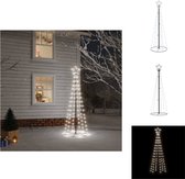 vidaXL Kegelkerstboom LED 70x180cm - Koudwit - 108 LEDs - Compact ontwerp - Decoratieve kerstboom