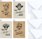 24 cartes de Noël VETTE - Cartes du Nouvel An avec enveloppes