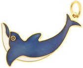 Behave Hanger dolfijn blauw emaille 4 cm