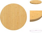vidaXL Bamboe Tafelblad - 70 x 4 cm - Duurzaam materiaal - Veelzijdig gebruik - Eenvoudig schoon te maken - Tafelonderdeel