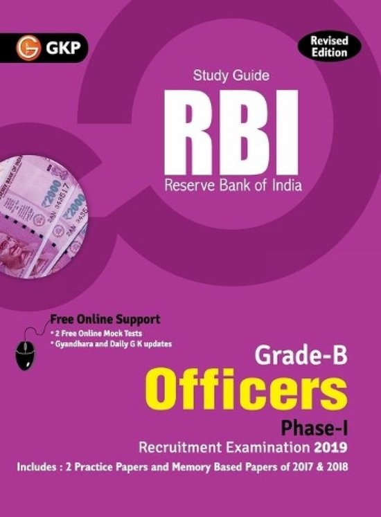 Rbi 2019 Grade B Officers Ph I Guide - cover