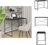 vidaXL computerbureau - - bureau - 110 x 60 x 70 cm - zwart - Bureau