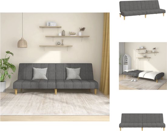 2-zitsbank, 151x75x86cm, slaapbank, met zijzakken, linnen stof, beige