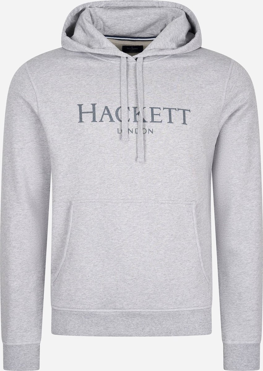 Hackett London Logo hoodie - light grey marl