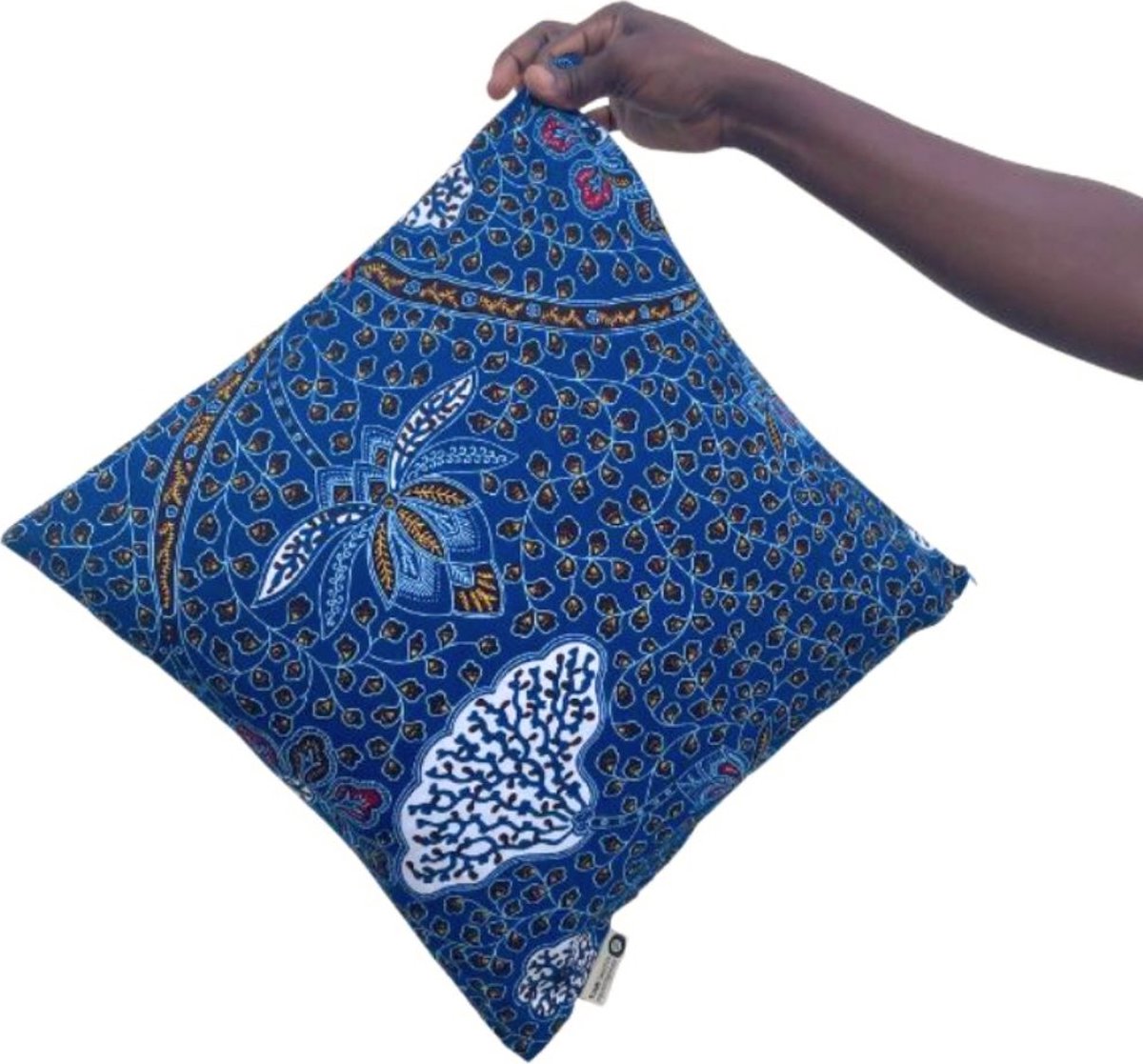 Kussenhoes | Leuk cadeau | Kussenhoes 40x40 | Handgemaakt in Ghana | Fairtrade sierkussenhoes | Sierkussenhoes | Kleurrijke kussenhoes