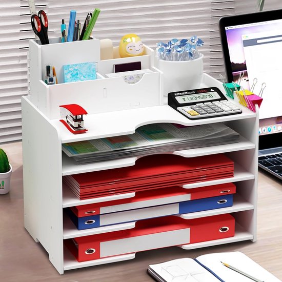 VBS Bureau organizer ladebak met legplank | Knutselwinkel VBS Hobby VBS Bureau organizer ladebak met legplank | Knutselwinkel VBS Hobby