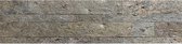 Steenstrips Zelfklevend Gouden Gloed - 60x15cm Reliëf 3M Kleeflaag Wandpanelen Natuursteen Leisteen tegelsticker plaktegels Deco Backsplash Badkamer Keuken