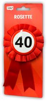 Rozet 40 jaar - Verjaardag - Verkeersbord - Button