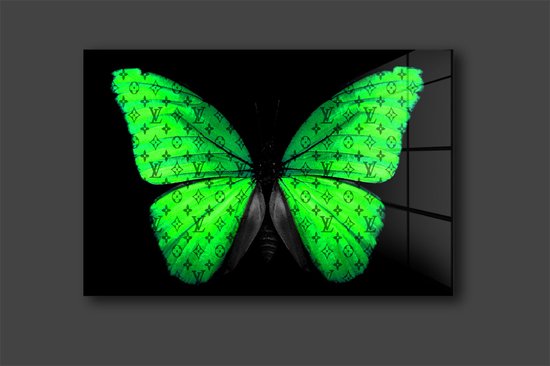 Butterfly LV schilderij op plexiglas 60X90CM