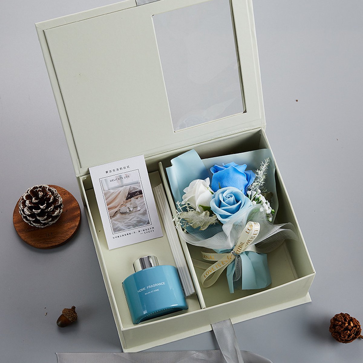 Valentijnsdagcadeau/kerstcadeau/praktische aromatherapie geschenkdoosset/souvenircadeau Blauw