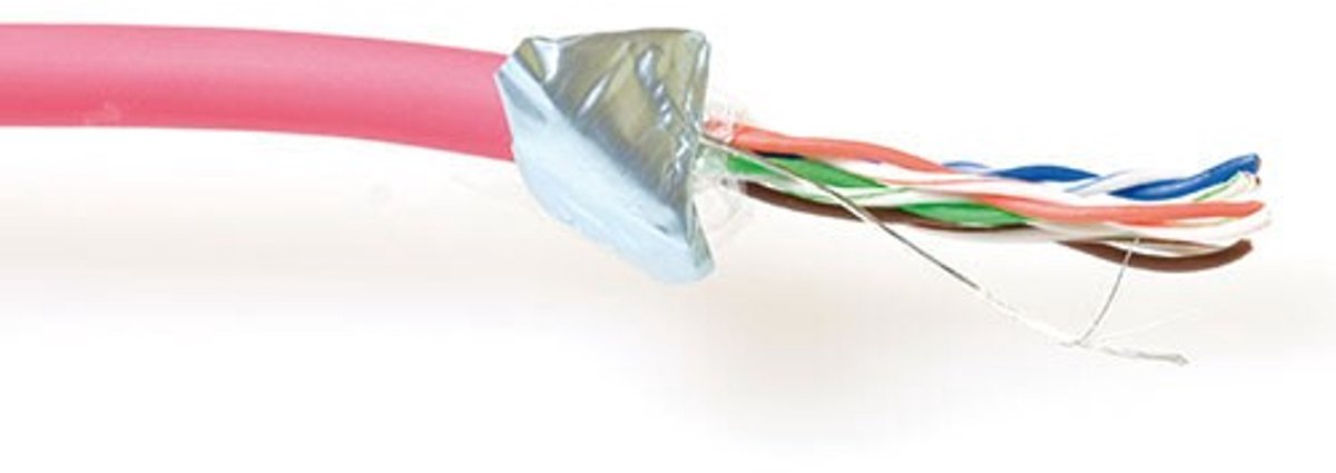 ACT FP750H CAT5E F/UTP LSZH Patchkabel Soepel Rood - 100 meter