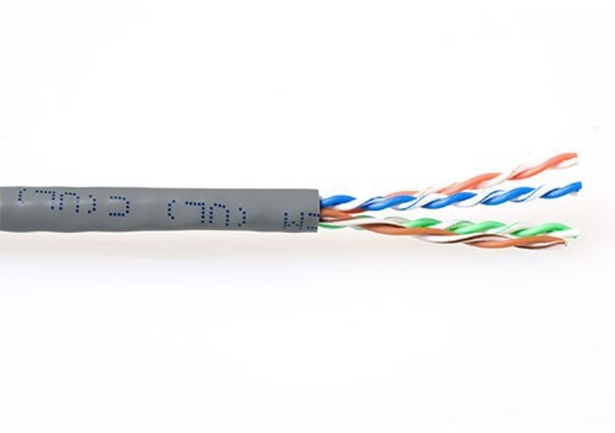 Patchkabel CAT6 UTP soepel rol 305M grijs