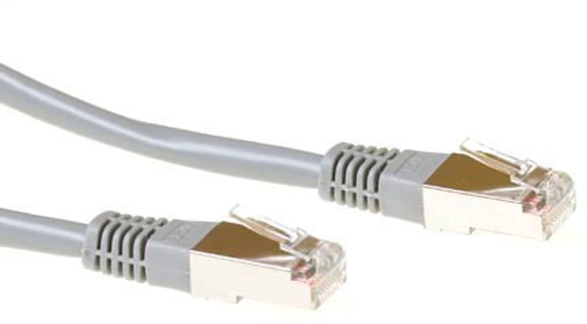 ACT Grijze 15 meter F/UTP CAT5E patchkabel met RJ45 connectoren IB7115