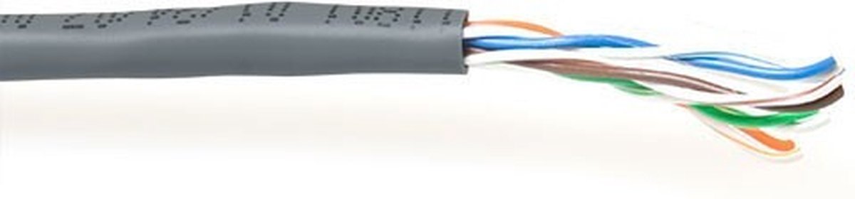 ACT ES305B CAT5E U/UTP PVC Kabel Massief Grijs - 305 meter