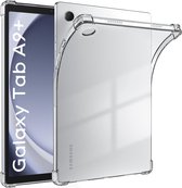 Hoesje Geschikt Voor Samsung Galaxy Tab A9 Plus Hoes – Transparant Siliconen Shockproof Hoesje – Schokbestendig