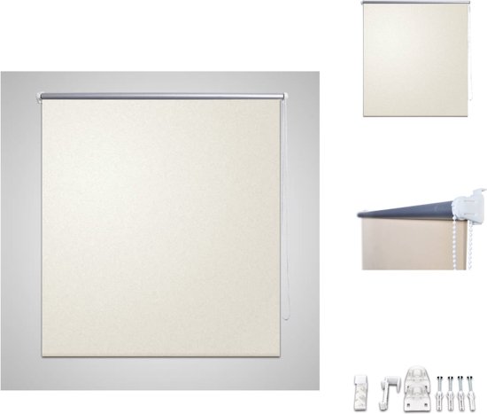 vidaXL Verduisterend Rolgordijn - 80 x 230 cm - Zilverkleurige reflectie - Inclusief accessoires - Jaloezie