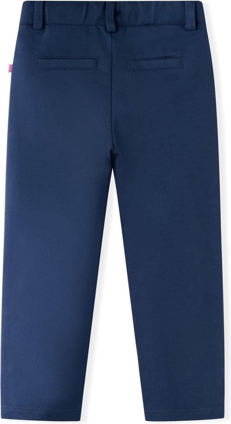 vidaXL-Kinderbroek-met-zwarte-bies-116-marineblauw