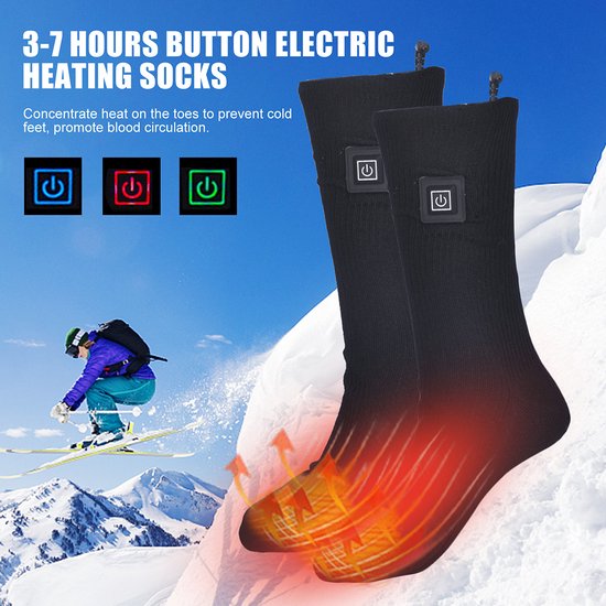 Elektrische sokken, USB-aangedreven sneeuwvlokpatroon