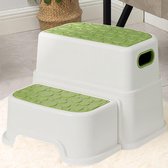 Step Stool for Children, 2 Levels, Removable Children's Stool for Bathroom, Living Room, Kitchen and Toilet, Non-Slip Toilet Stool - Very Stable up to 100 kg Children's Stool (Cyan)