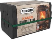 BeBo Goods Briquettes de lignite - lignite - 1x 18 pièces - briquettes de lignite rekord - bois de chauffage - poêle - 10 kg.