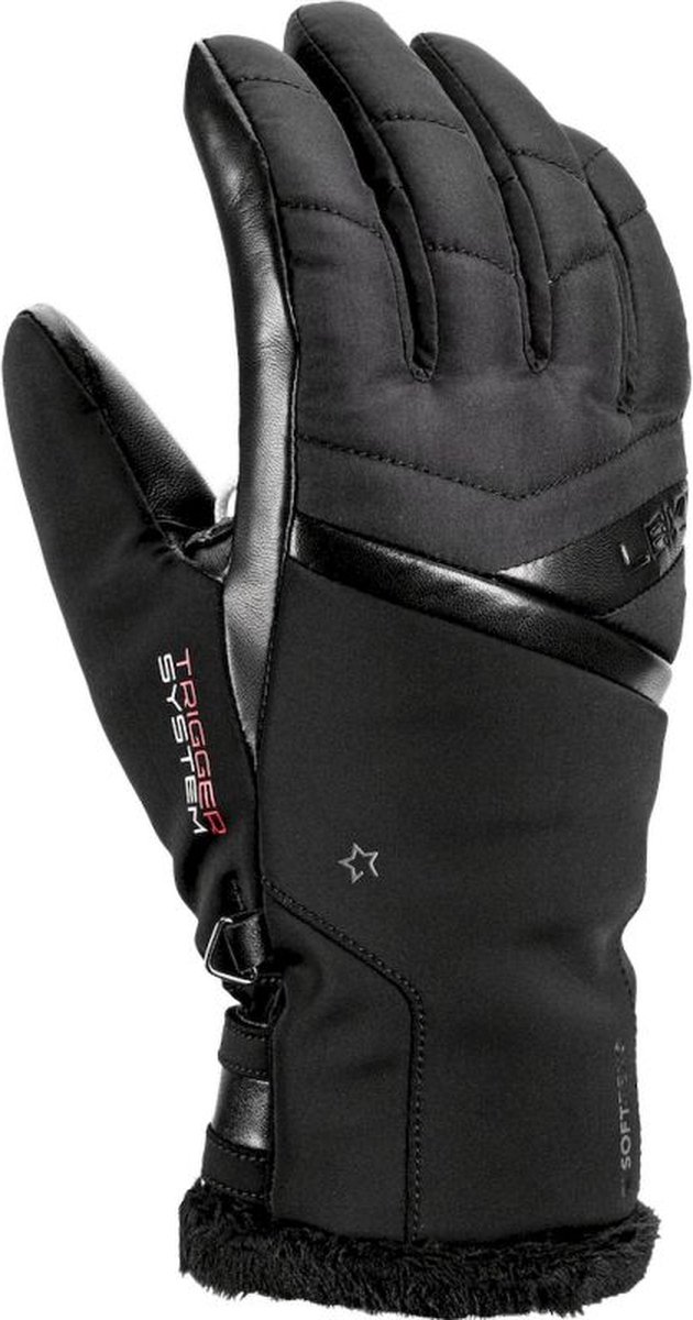 Leki Snowfox 3D Lady Skihandschoenen Dames 6.5 Zwart