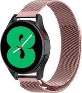 Horlogeband Milanees Geschikt voor Samsung Watch 6 Bandje Met Magneetsluiting - Bandje Geschikt voor Samsung Galaxy Watch 6 Band Milanees - Rose Goud