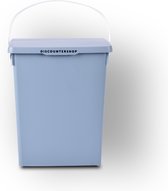 Prullenbak élégante bleu foncé 8 litres avec couvercle anti-odeur | Idéal pour les comptoirs et les Cuisine