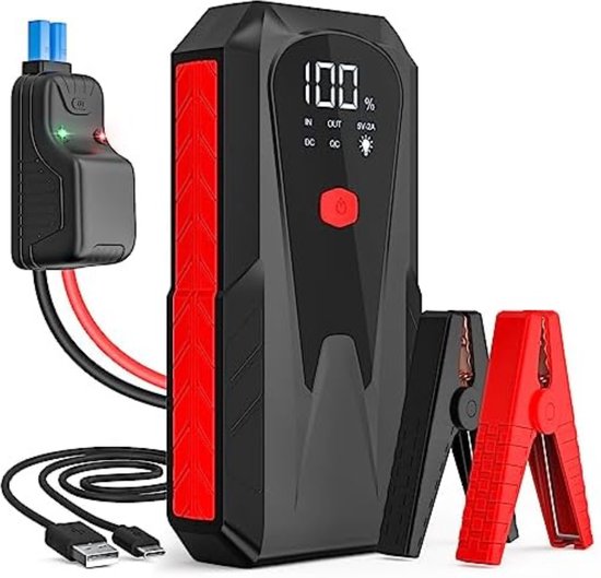 Startkabels Met Accu Jumpstarter Voor Auto Starthulp bol