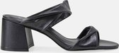 Mangará Dames schoenen Xaxim Geitenleer - 6,5cm blokhak - Zwart - Maat 42