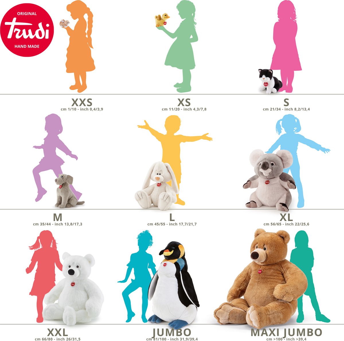 Trudi - Sweet Collection Knuffelbeer Ettore 9 cm - Handgemaakt in Italie - Zacht pluche - Knuffeldier voor jongens en meisjes - Bruin - 9x5x10 cm maat XXS — afbeelding 2