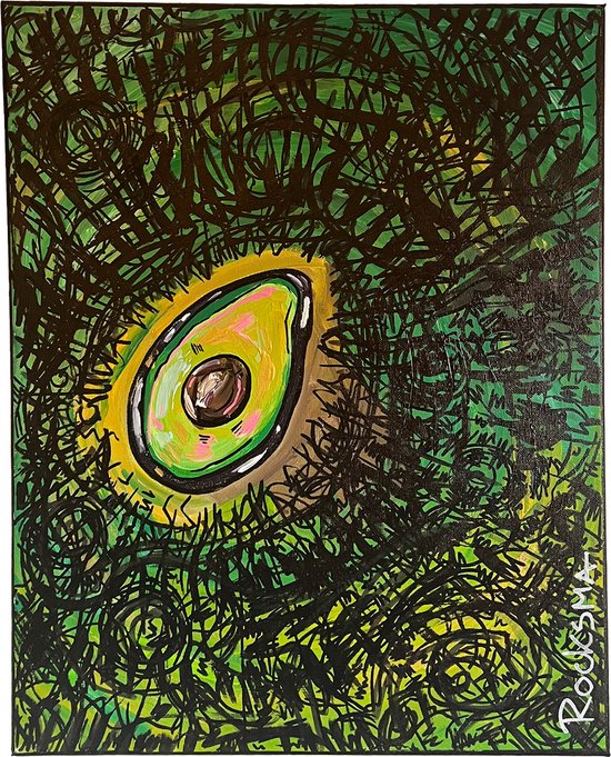 Advocado - | Kleuren | Wanddecoratie | Muurposter | 50x40cm - Rocksma -Schilderij