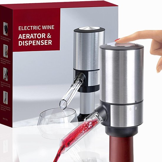 Elektrische Wijnbeluchter Schenker Karaf Type C Oplaadbare Automatische Wijndispenser Met Intrekbare Buis Standaardbasis Voor Directe Oxidatie Een Druk Op De Knop Cadeau Wijnliefhebbers 987733859