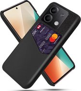 Xiaomi Redmi Note 13 5G Hoesje met Kaarthouder Back Cover Zwart