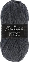 Scheepjes - Peru - 070 Donker Grijs - pak van 5 bollen - 100gr - 75mtr