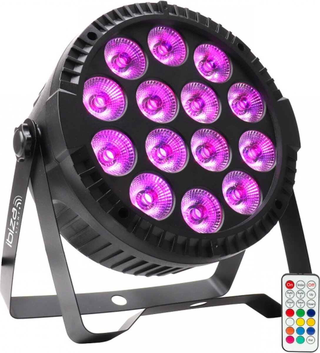 Ibiza Light Thinpar 14x6W RGBW extra platte Par