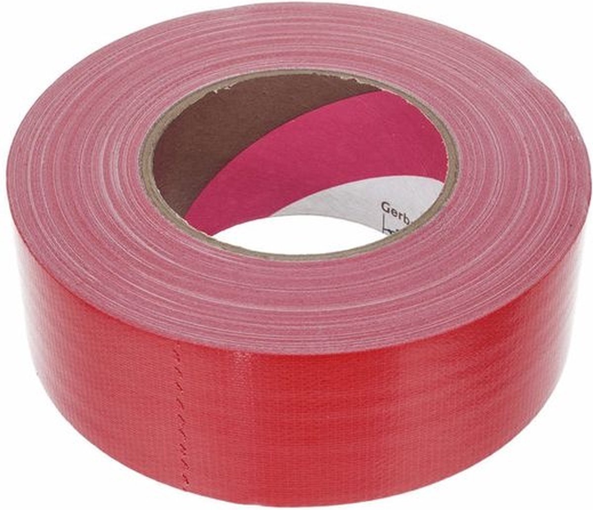 Gerband 250 Gaffer Tape 50mm x 50m Rood bol