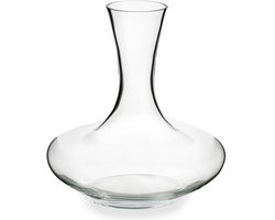 Arte Regal Wijn karaf / decanteer schenkkan - glas - 1,5 liter - 21 x 24 cm - wijn laten luchten