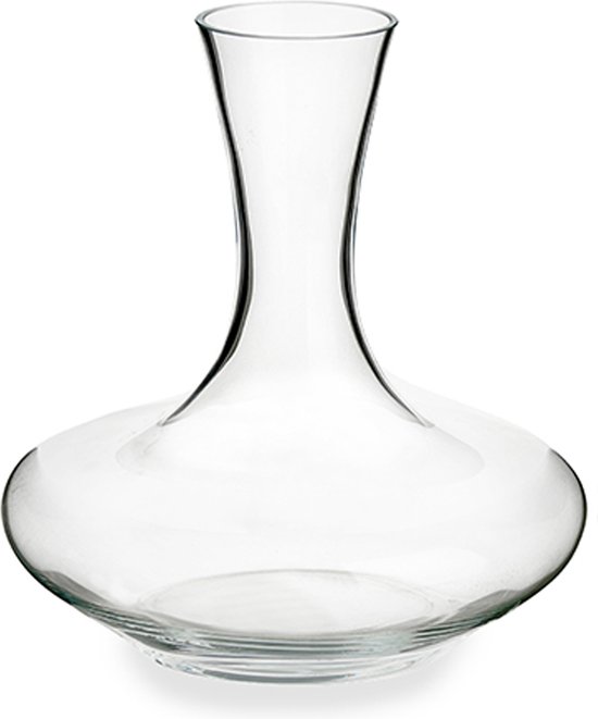 Arte Regal Wijn karaf / decanteer schenkkan - glas - 1,5 liter - 21 x 24 cm - wijn laten luchten