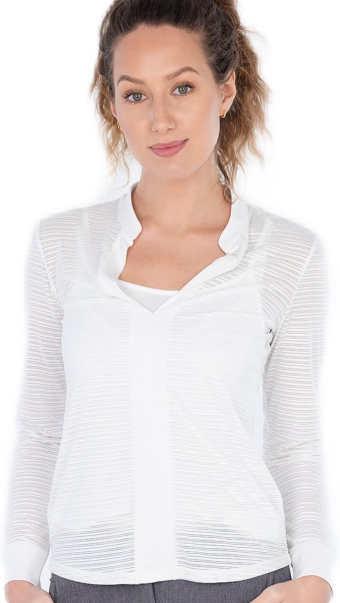 Func Factory dames longsleeve Top Tinna wit maat 36