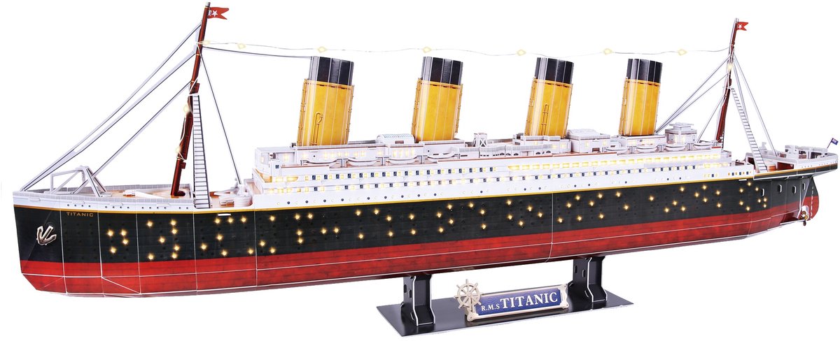 Cubic Fun - 3D Puzzel Titanic LED (2010328) — afbeelding 5