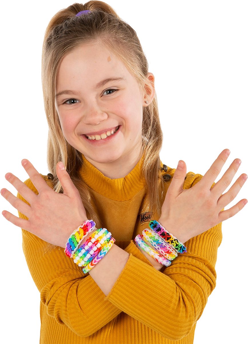 Totum Looming set armbandjes maken | Loom I do knutselset incl. tool en loom elastiekjes - cadeautip creatief speelgoed — afbeelding 12