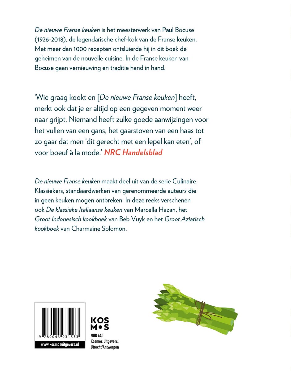 Culinaire Klassiekers - De nieuwe Franse keuken - back cover