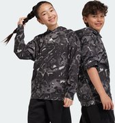adidas Sportswear Future Icons Allover Print Hoodie Kids - Kinderen - Grijs- 140