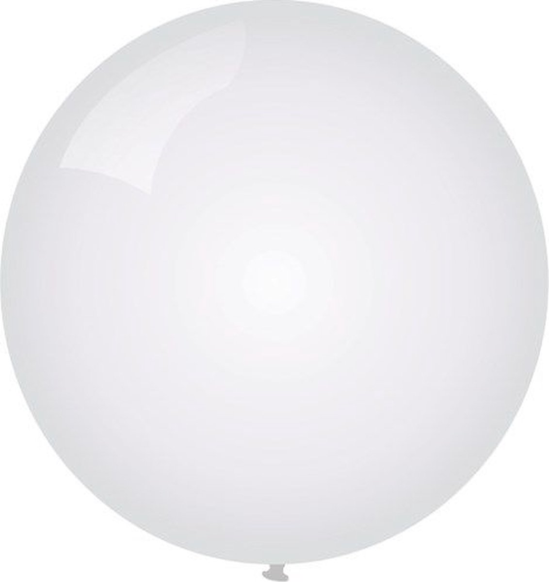 Topballon wit 6 stuks - 91 cm