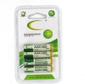 Piles rechargeables AAA 1350mAh - 4 pièces marque maison inkmedia®