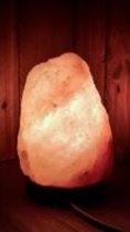 Zoutlamp Himalayazout 100% Natuurlijk 2-3,5 kg, inclusief snoer met schakelaar en 15w lampje