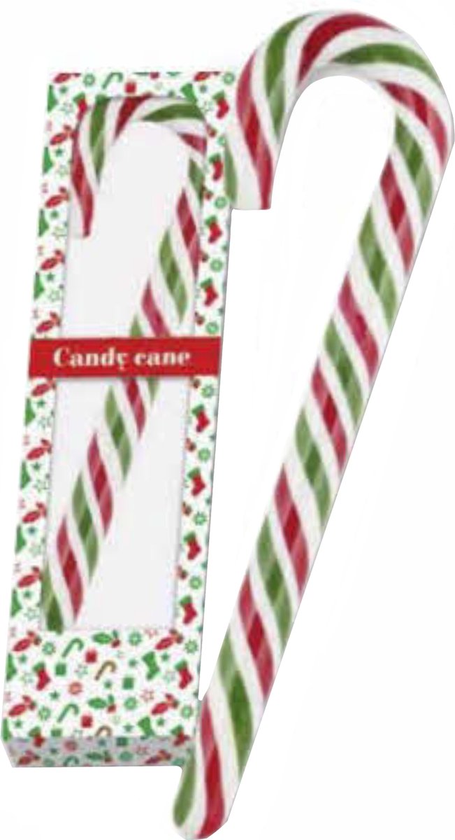 Hamlet - Candy Cane XL Snoep - 1 Stuk van 100 Gram - Kerst - Kerstzoetwaren