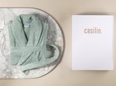 Casilin Teddy - peignoir doux dans une boîte cadeau - Femme/Homme - L - Vert clair