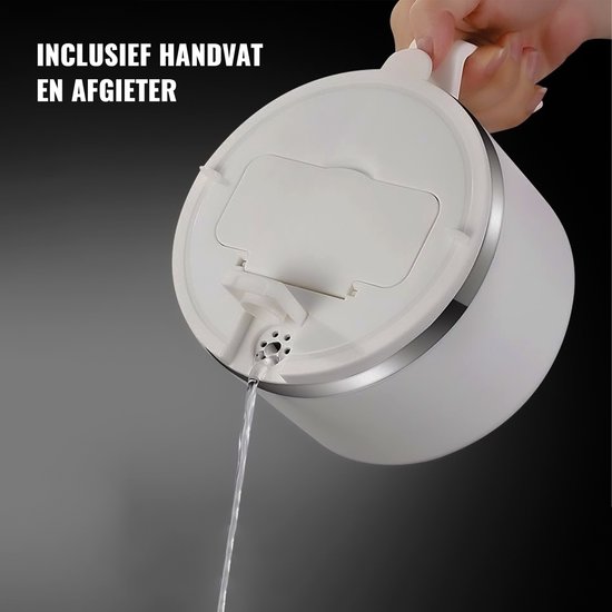 Ramen Bowl - Inclusief Bestek - Deksel Met Telefoonhouder - W Ramen Bowl - Inclusief Bestek - Deksel Met Telefoonhouder - W